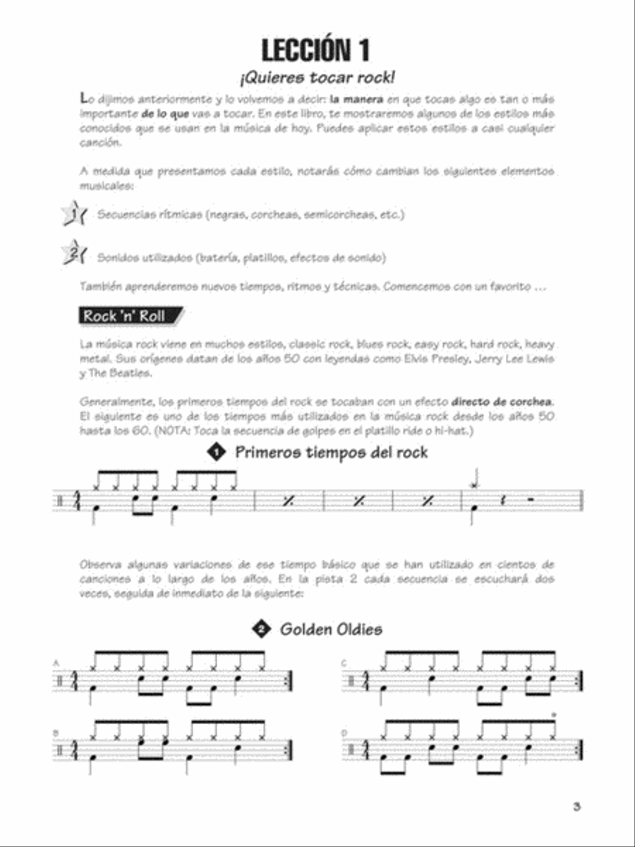 FastTrack Drum Method – Spanish Edition Drums scores gallery preview page 2