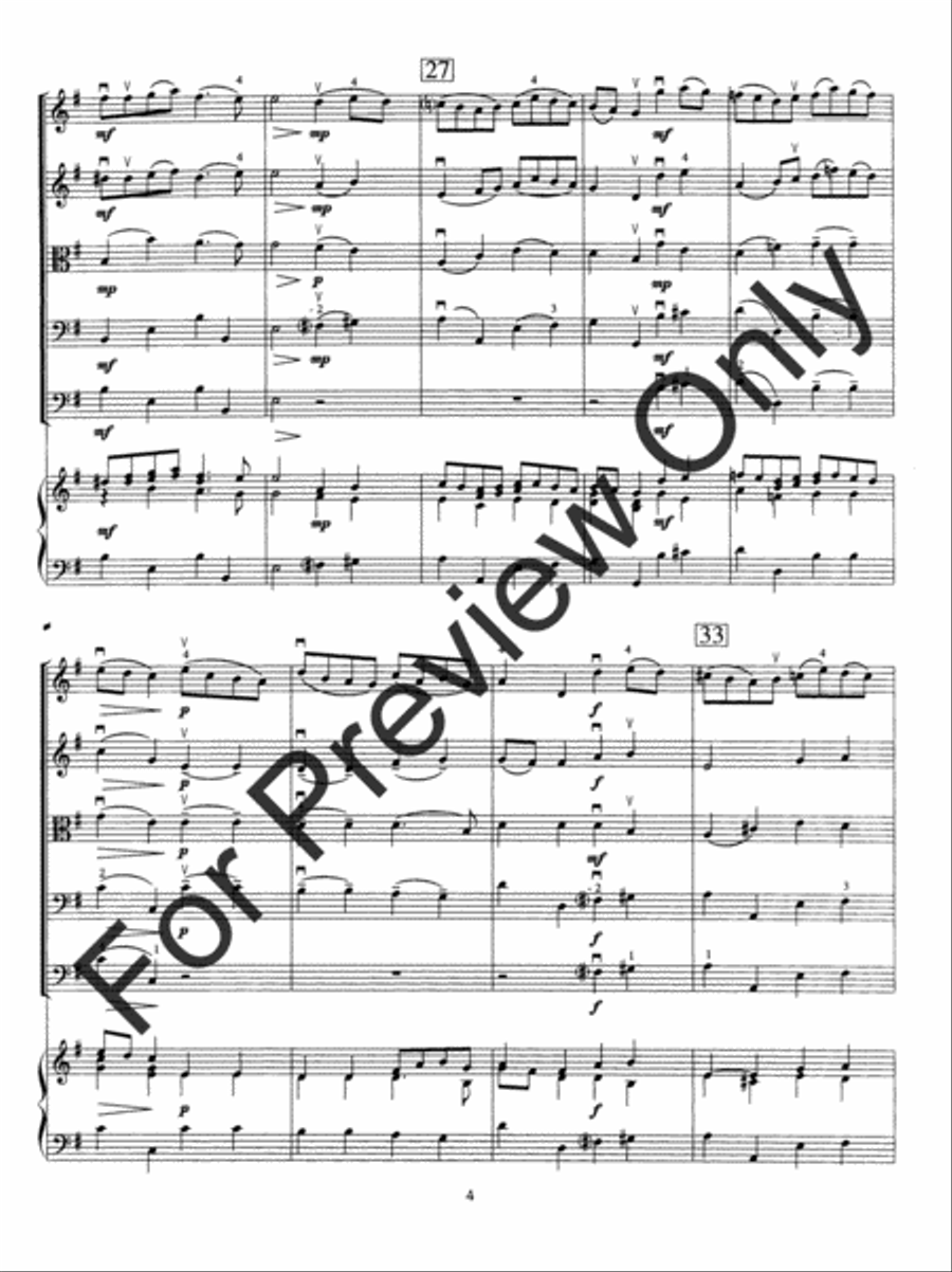 Andante and Allegro (Score) String Orchestra scores gallery preview page 7