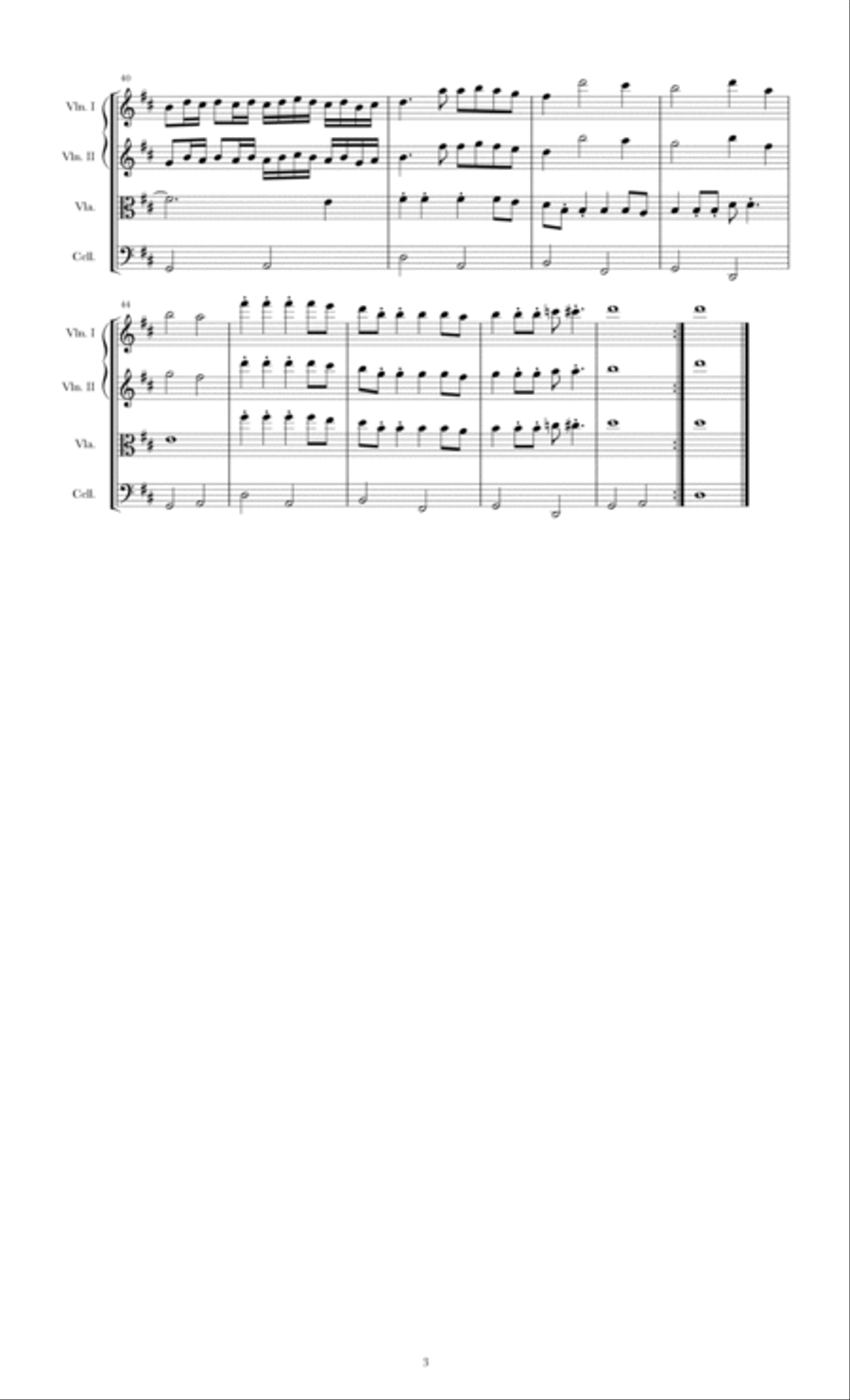 Hartford Canon String Quartet scores gallery preview page 3