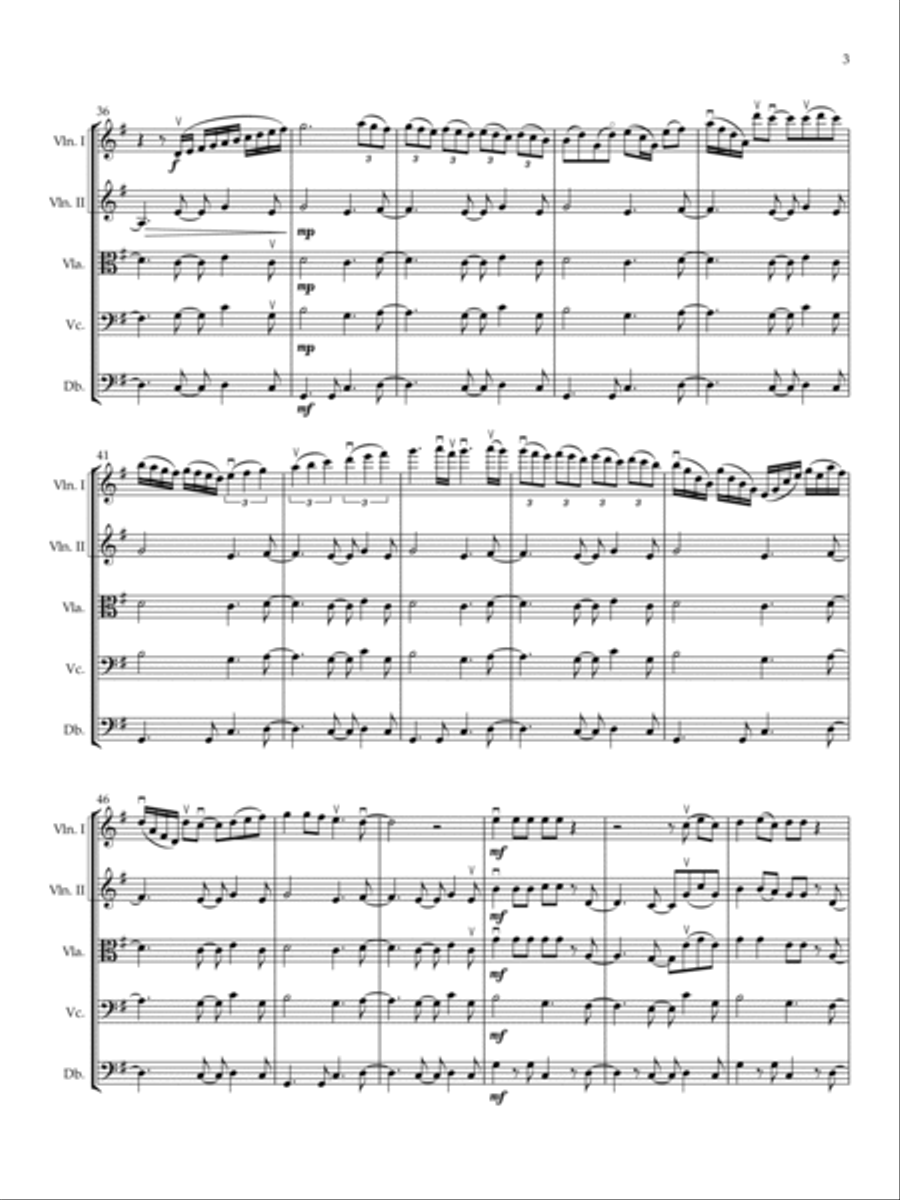 Guantanamera String Quintet scores gallery preview page 3