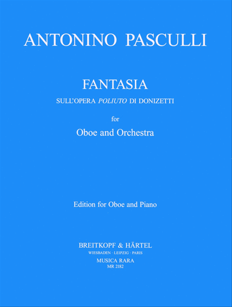 Book cover for Fantasia on the Opera "Poliuto" by Donizetti