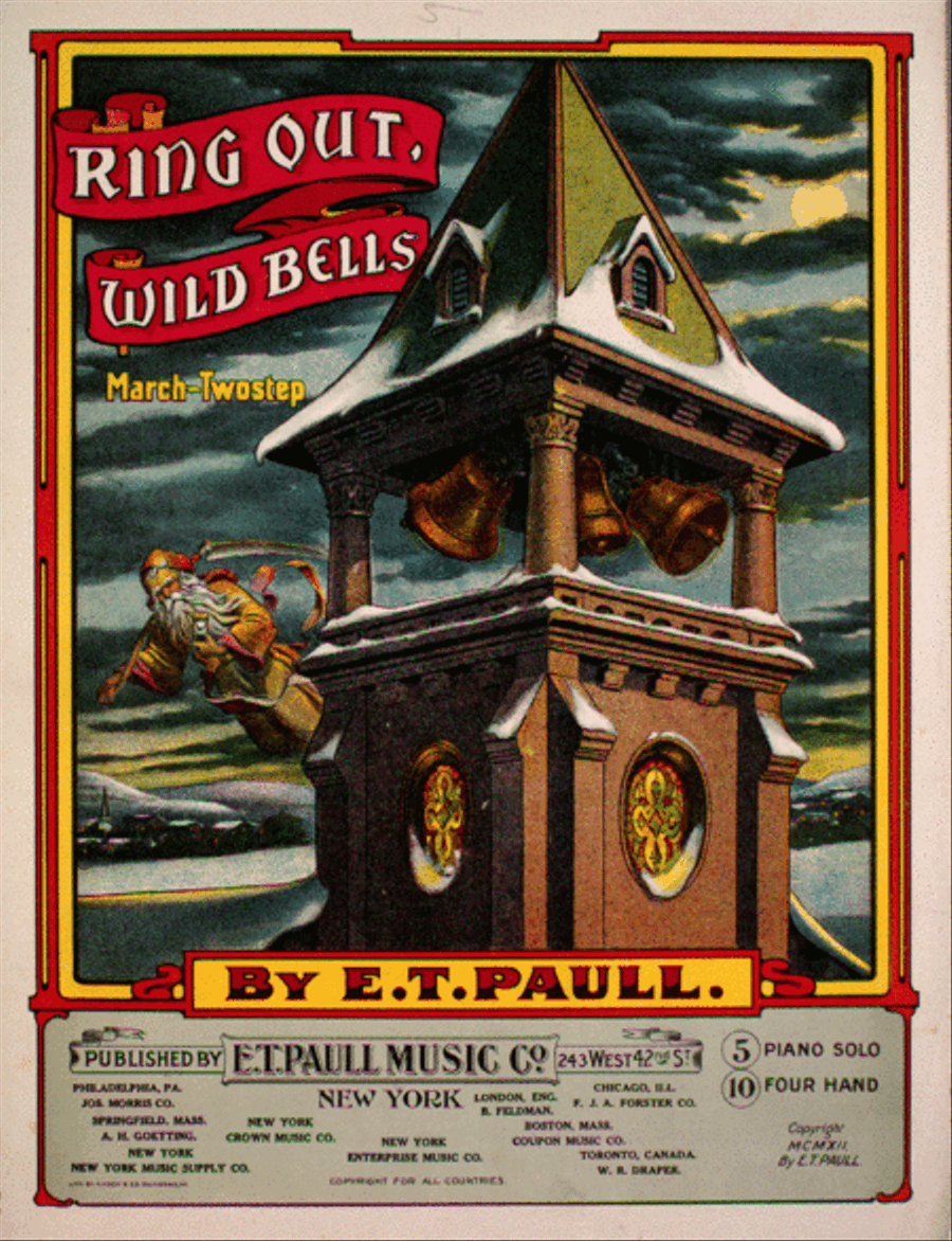 Ring Out, Wild Bells. March-Two-Step Piano Solo scores gallery preview page 1