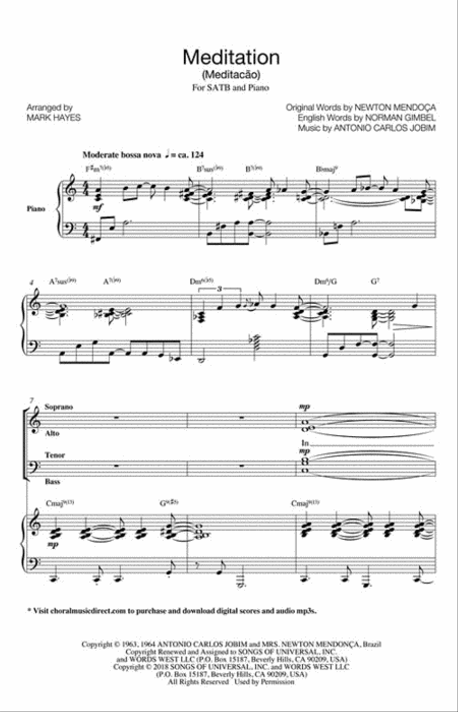 Meditation 4-Part scores gallery preview page 2