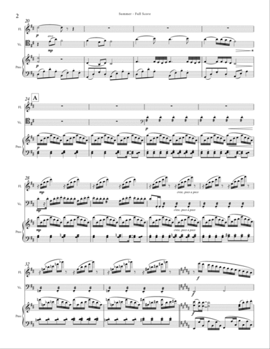 Summer Flute scores gallery preview page 2