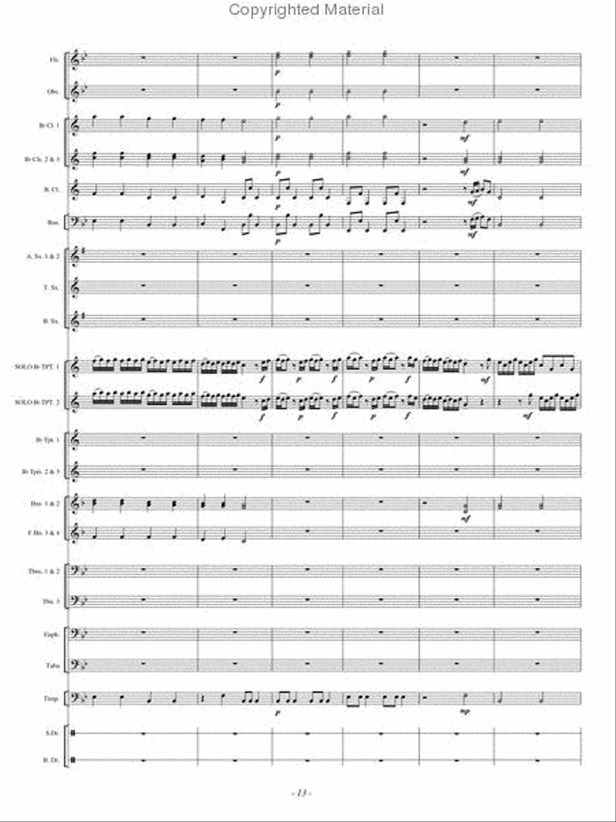 Double Concerto Concert Band scores gallery preview page 12
