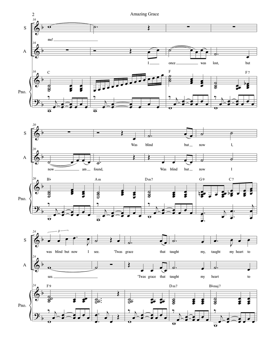Amazing Grace (with 