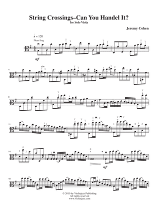 String Crossings––Can You Handel It? (solo viola)