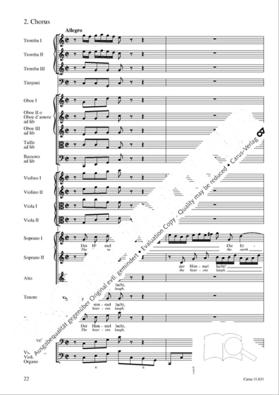 The heavens laugh, the earth exults in gladness (Der Himmel lacht! Die Erde jubilieret) STB scores gallery preview page 23