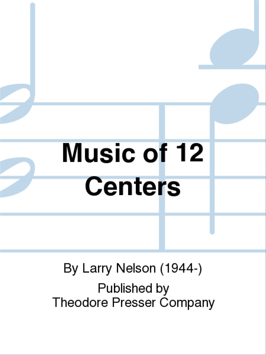 Music of 12 Centers Chamber Music scores gallery preview page 1