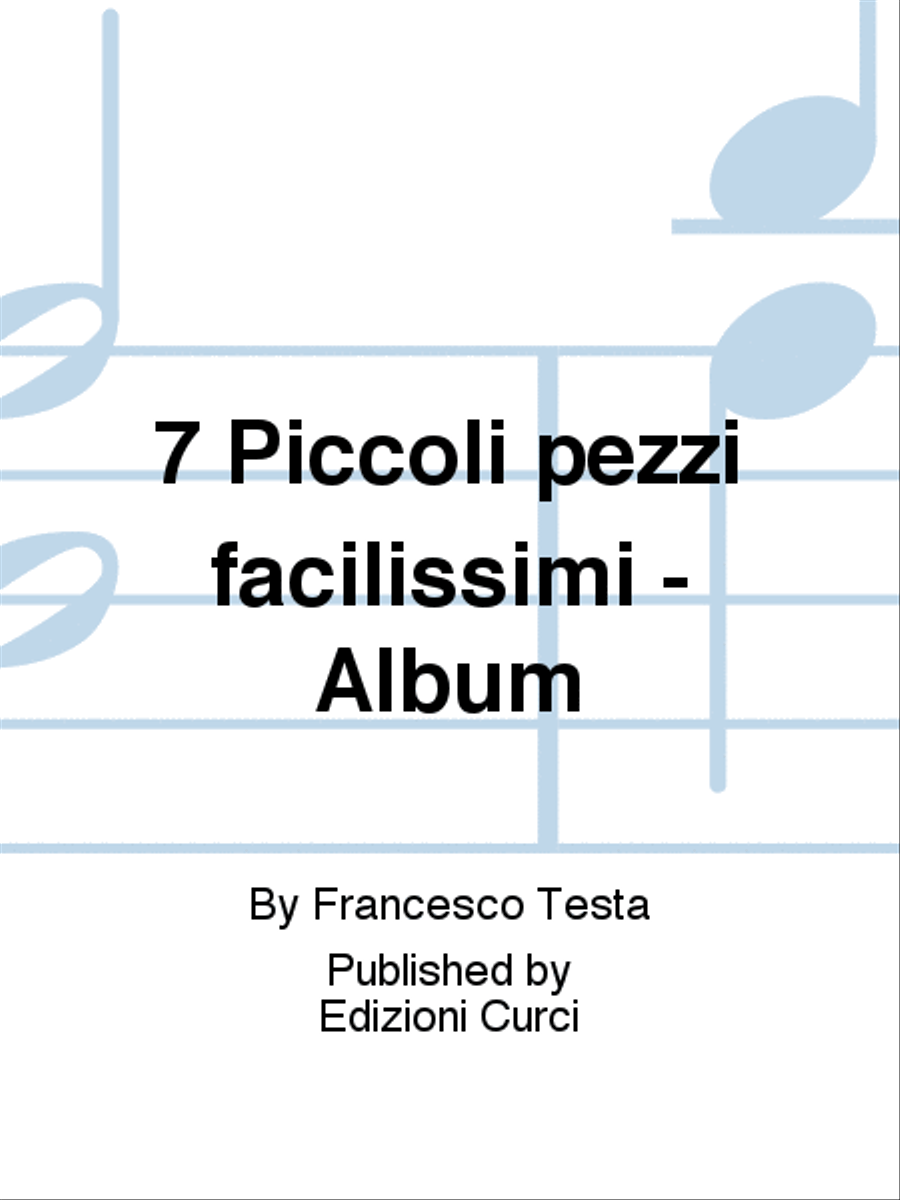 7 Piccoli pezzi facilissimi - Album Violin Solo scores gallery preview page 1