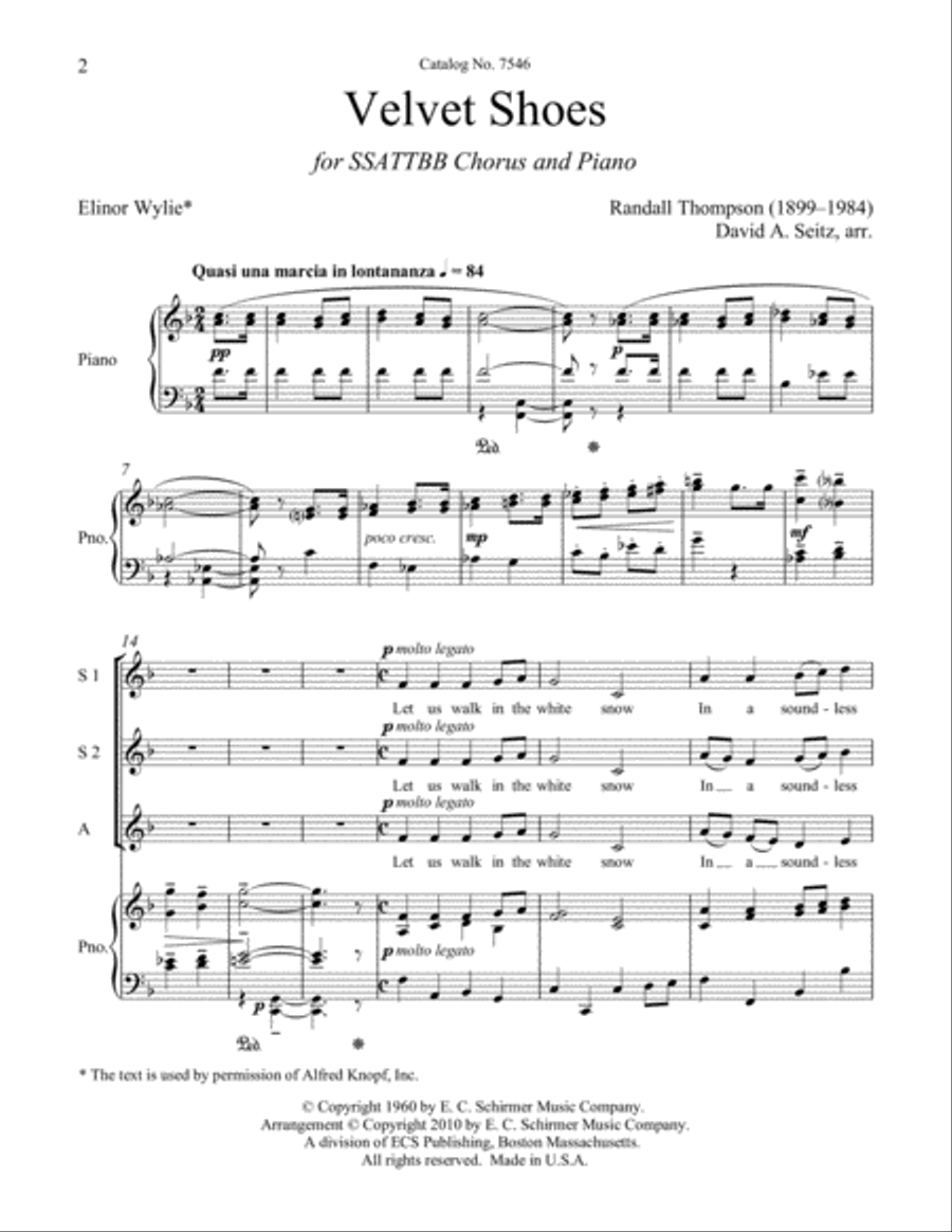 Velvet Shoes 4-Part scores gallery preview page 2