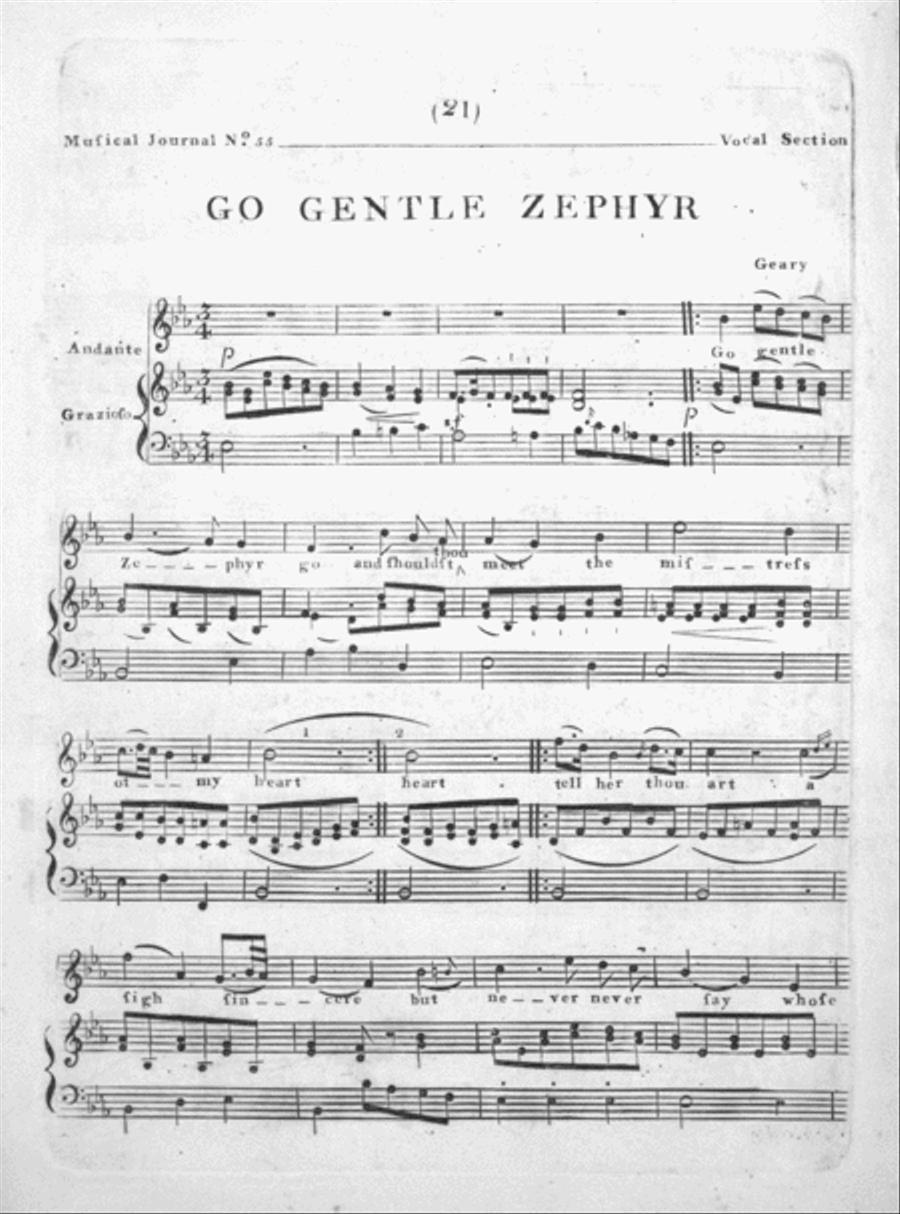 Go Gentle Zephyr Voice scores gallery preview page 1
