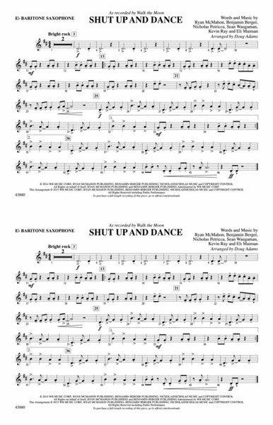 Shut Up and Dance: E-flat Baritone Saxophone