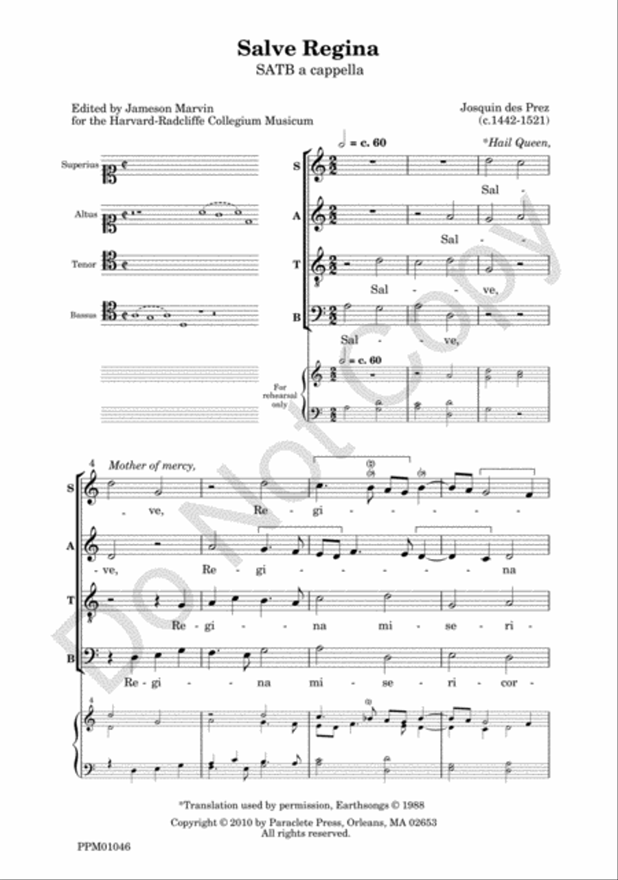 Salve Regina 4-Part scores gallery preview page 5