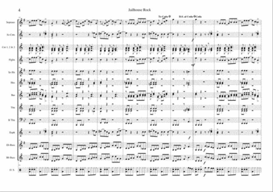 Jailhouse Rock Jailhouse Rock Small Ensemble scores gallery preview page 4