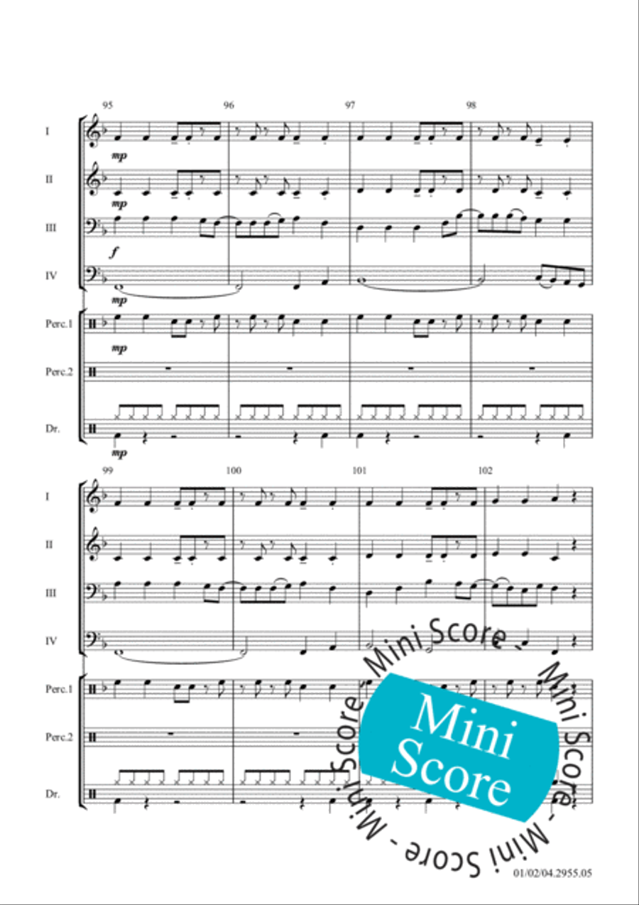 Three Cool Dances Three Cool Dances Concert Band scores gallery preview page 16