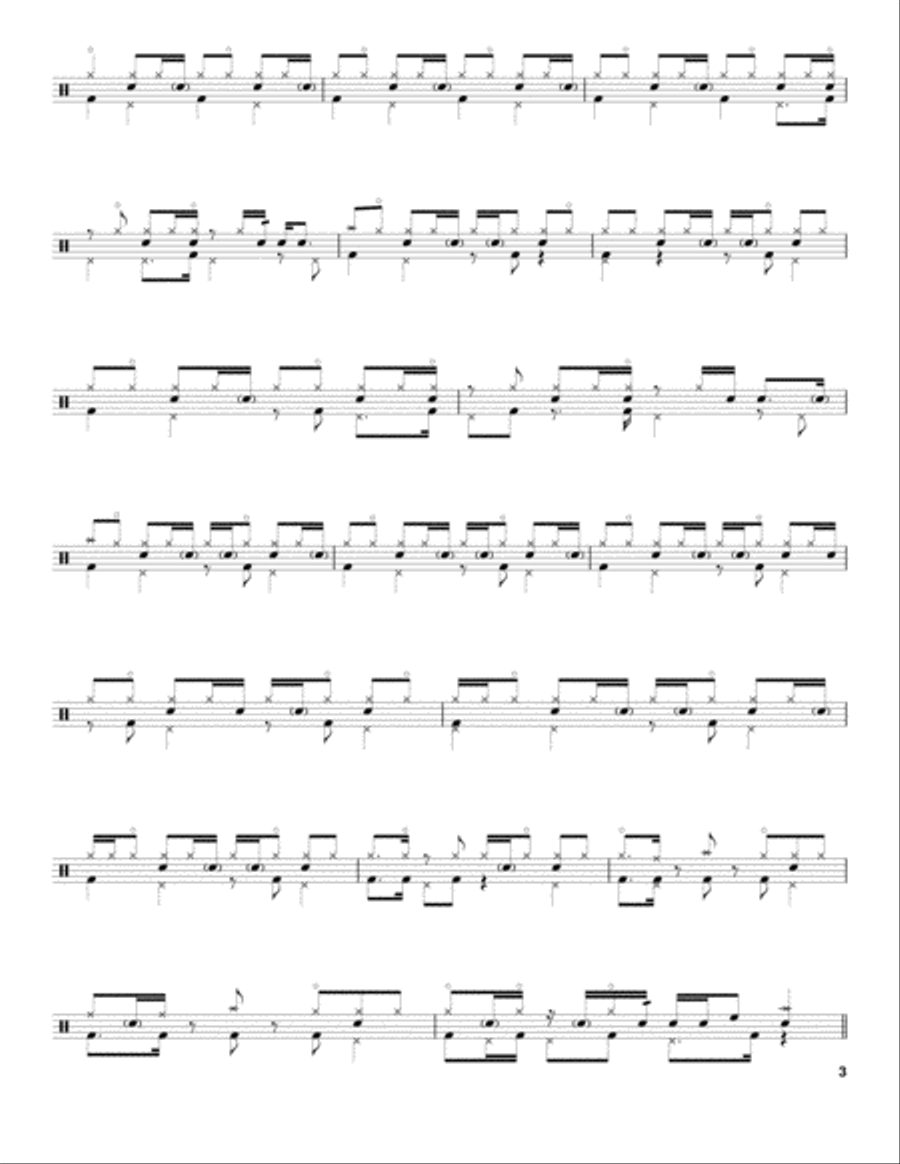 Pick Up The Pieces Drum Set scores gallery preview page 3