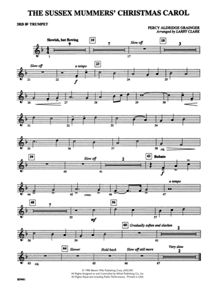 The Sussex Mummers' Christmas Carol: 3rd B-flat Trumpet