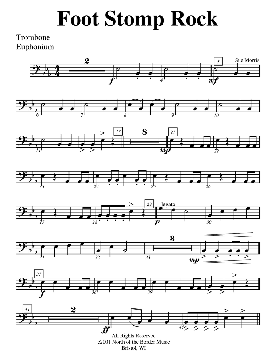 Foot Stomp Rock Concert Band scores gallery preview page 3