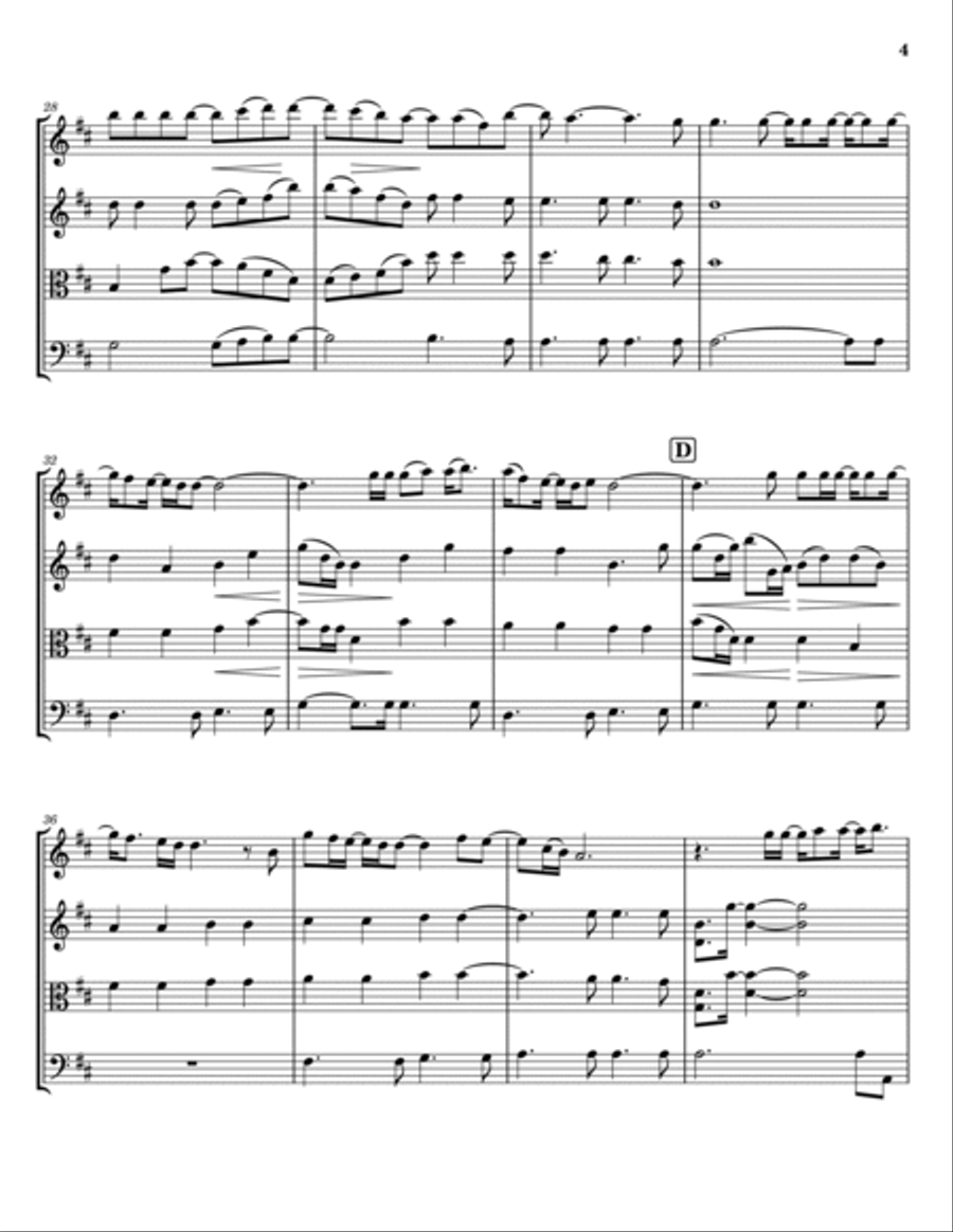 Can't Fight This Feeling Can't Fight This Feeling String Quartet scores gallery preview page 4