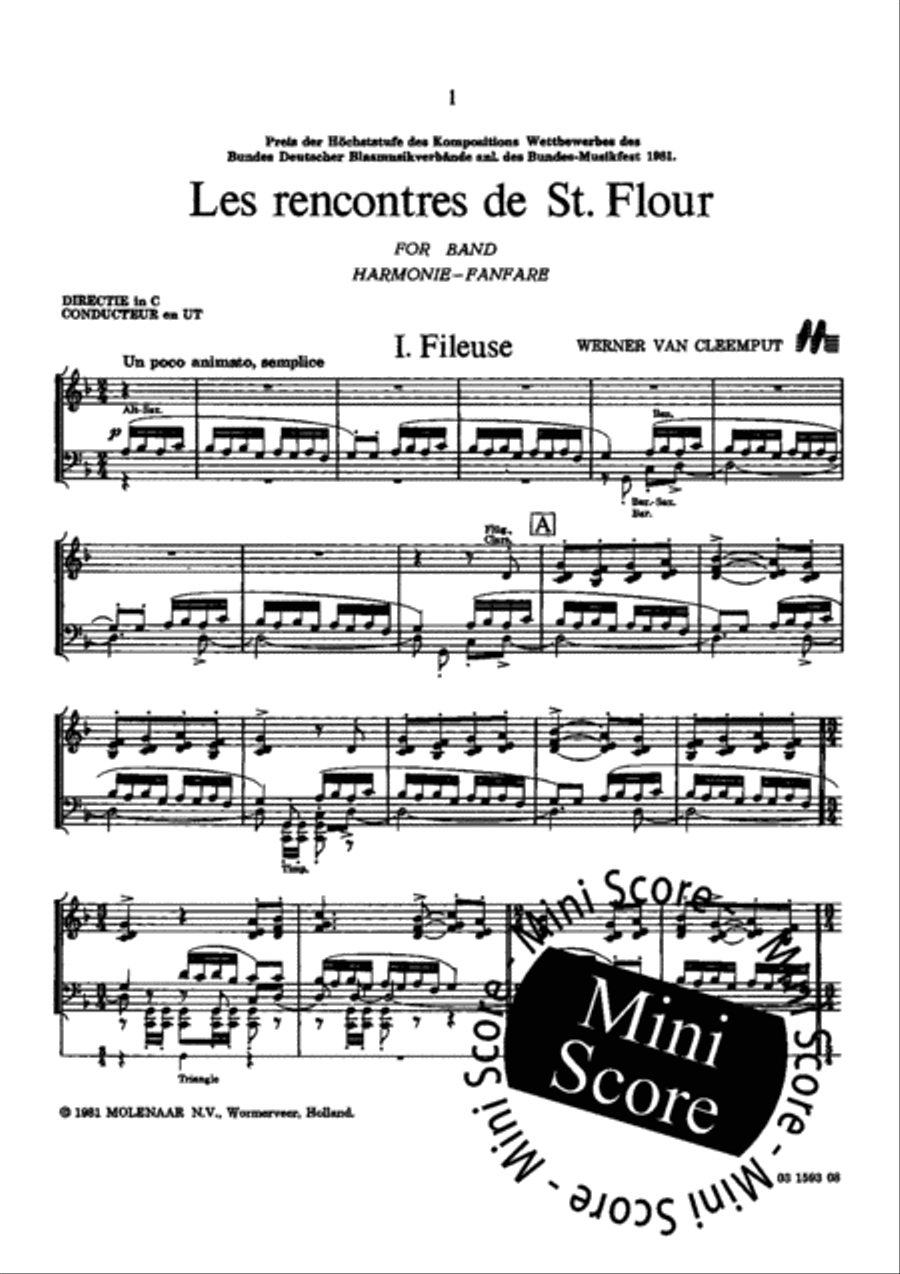 Les Rencontres De St.Flour Concert Band scores gallery preview page 5