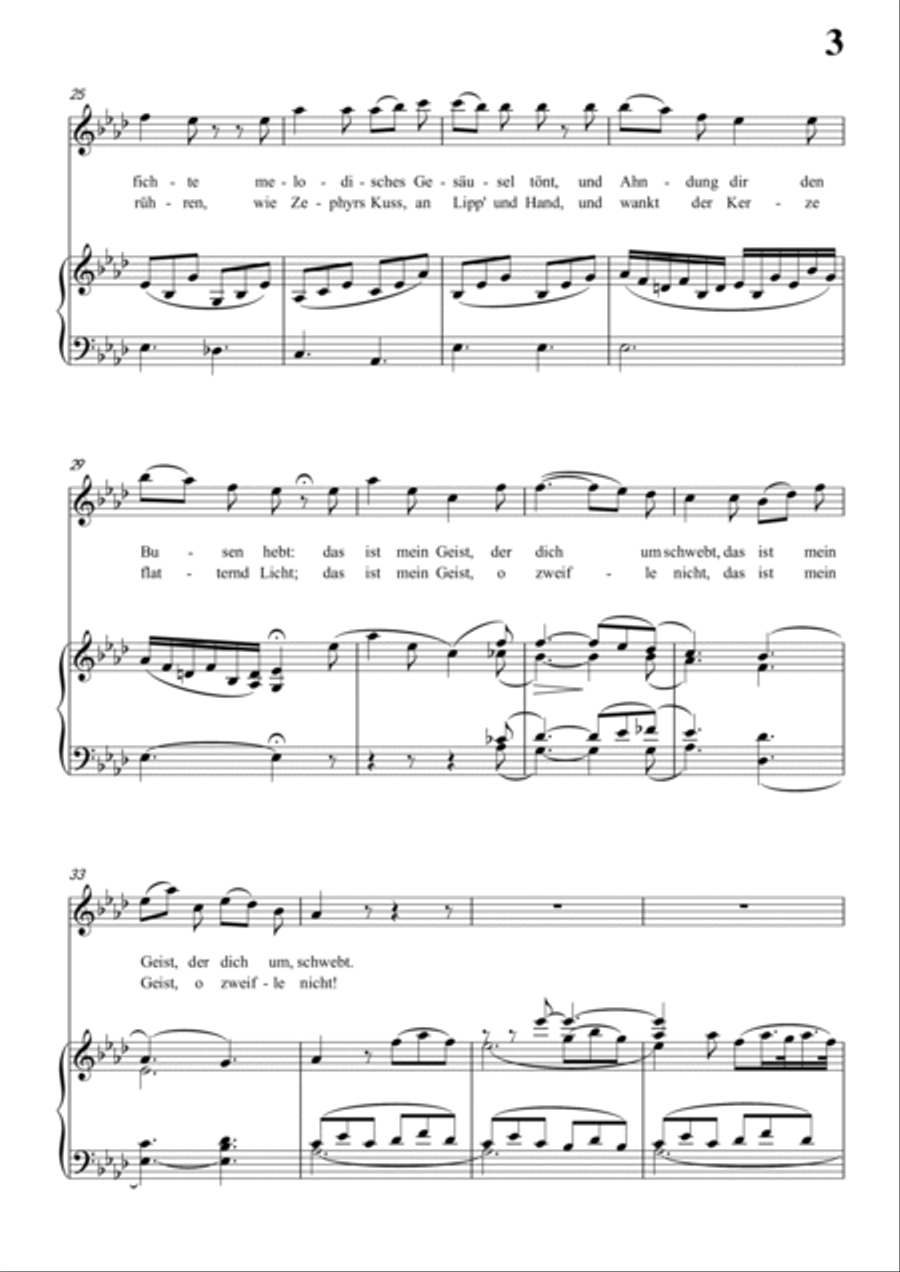 Schubert-Lied aus der Ferne in bA for Vocal and Piano Voice scores gallery preview page 4