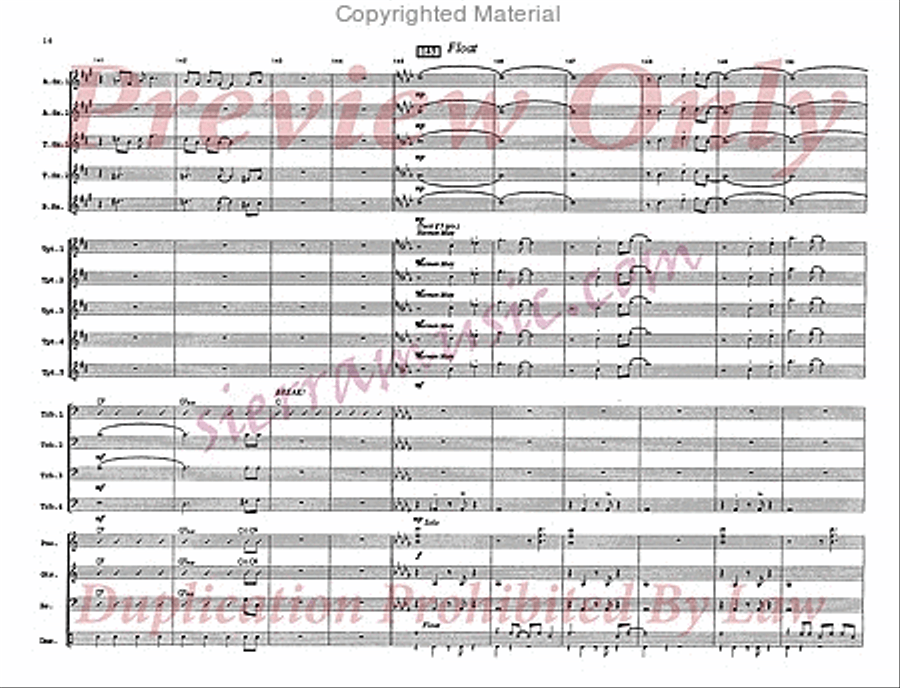 Tree Frog Big Band scores gallery preview page 17