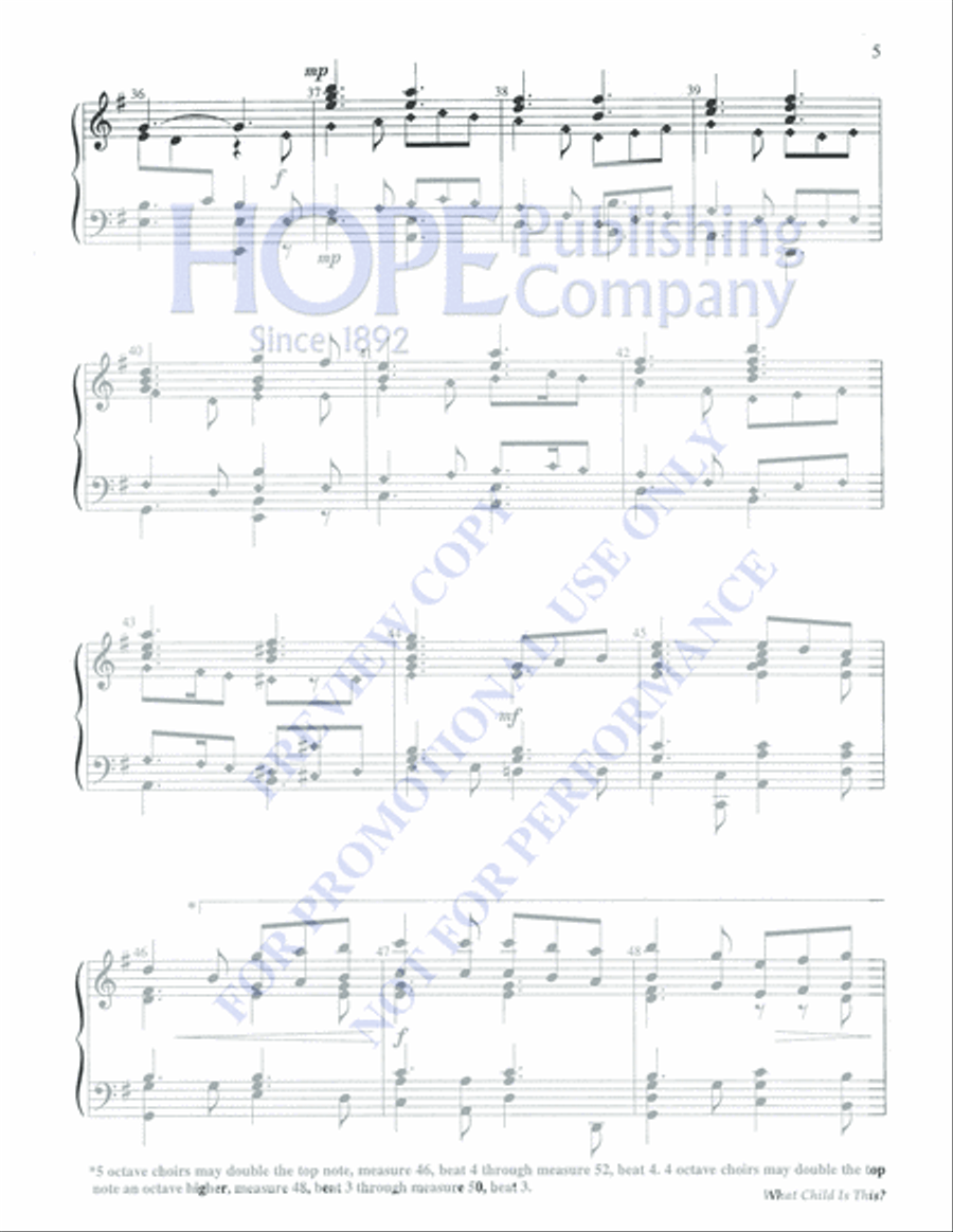 What Child is This? 5-Octaves scores gallery preview page 5