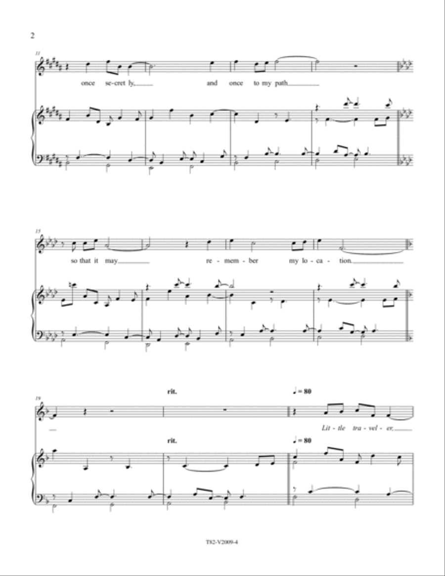 Lullaby for a Young Road Voice scores gallery preview page 4
