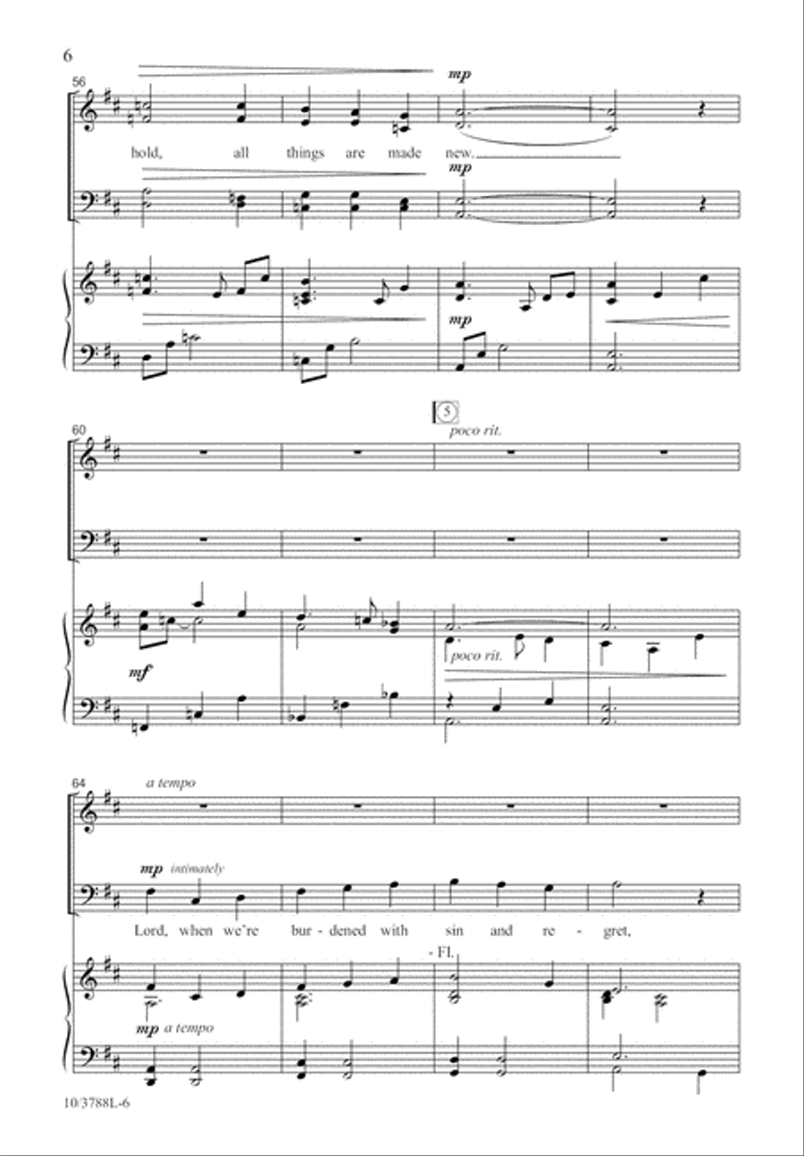 The Spirit Makes All Things New 4-Part scores gallery preview page 6