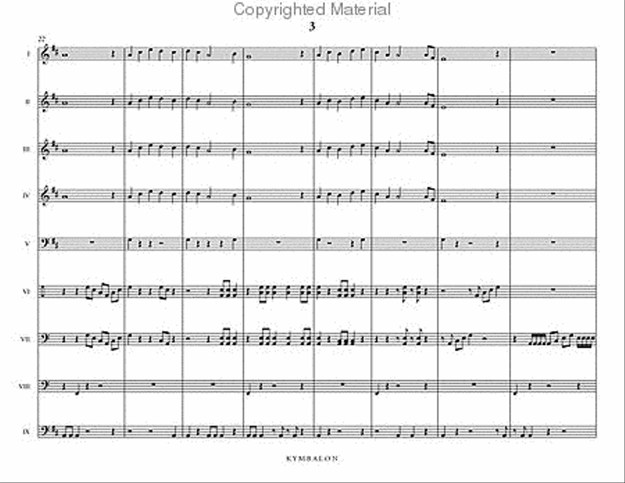 Kymbalon Percussion Ensemble scores gallery preview page 4