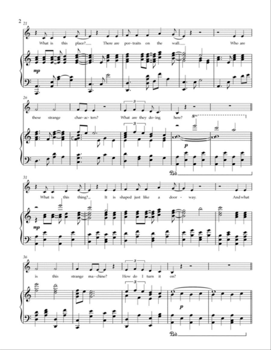 Who Knows Where I May Go? Piano, Vocal, Guitar scores gallery preview page 2