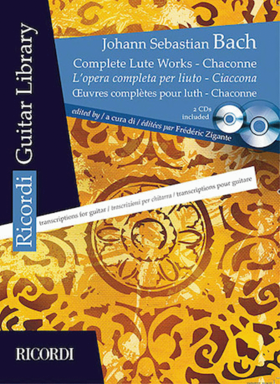Complete Lute Works - Chaconne Lute scores gallery preview page 1