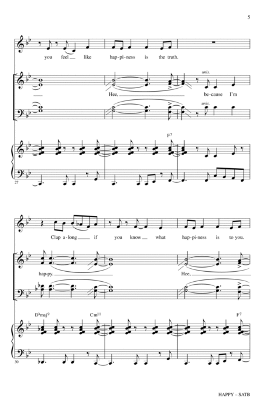 Happy Happy 4-Part scores gallery preview page 4
