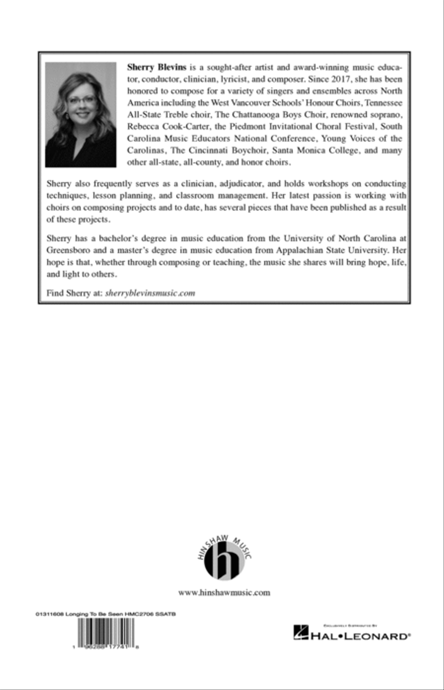 Longing To Be Seen 4-Part scores gallery preview page 11