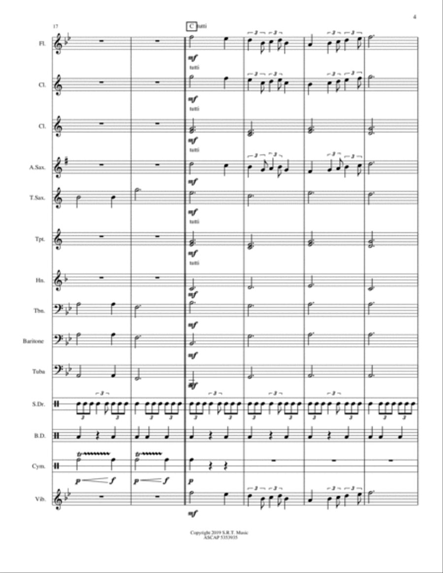 Harbour Suite Concert Band scores gallery preview page 4