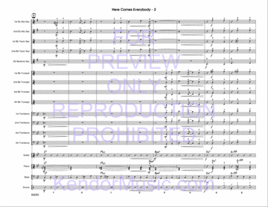 Here Comes Everybody Jazz Ensemble scores gallery preview page 3