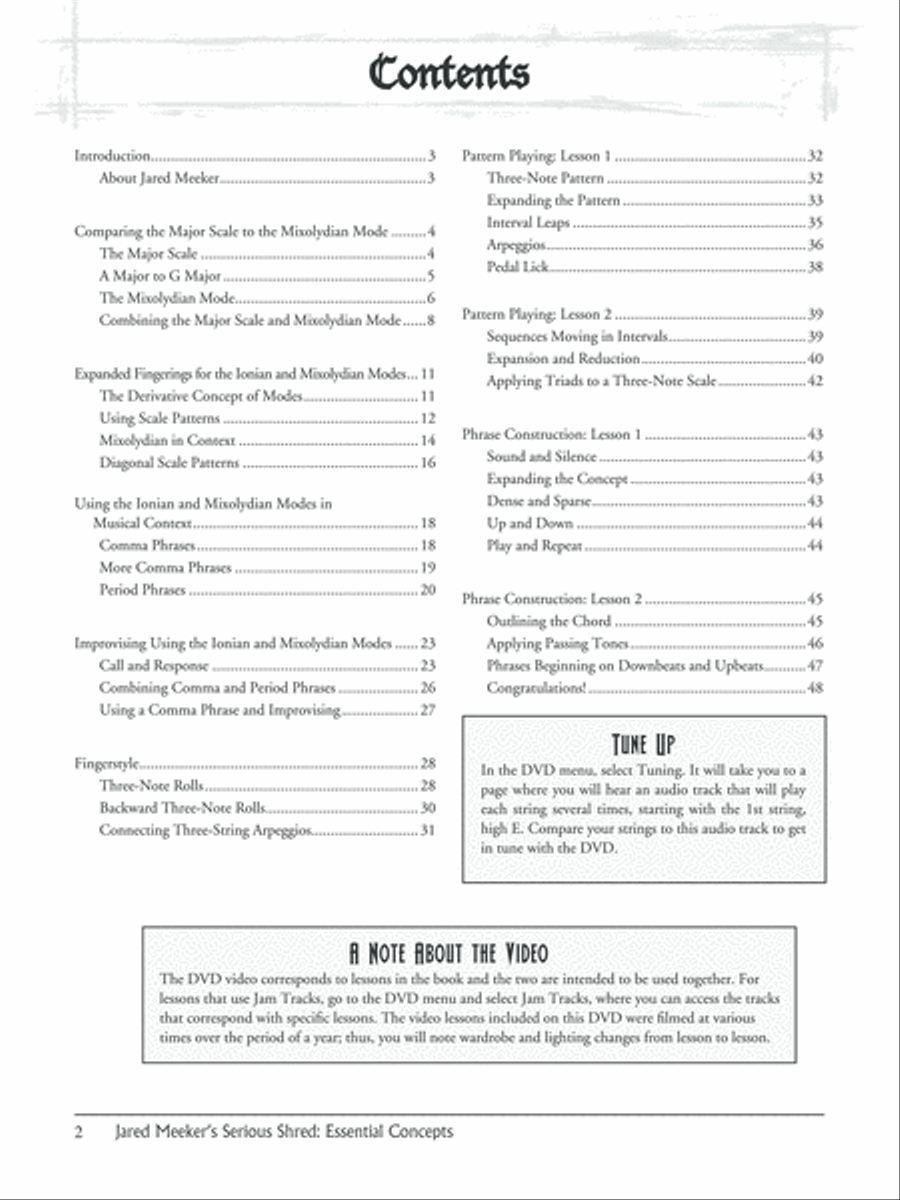 Jared Meeker's Serious Shred -- Essential Concepts Guitar scores gallery preview page 2
