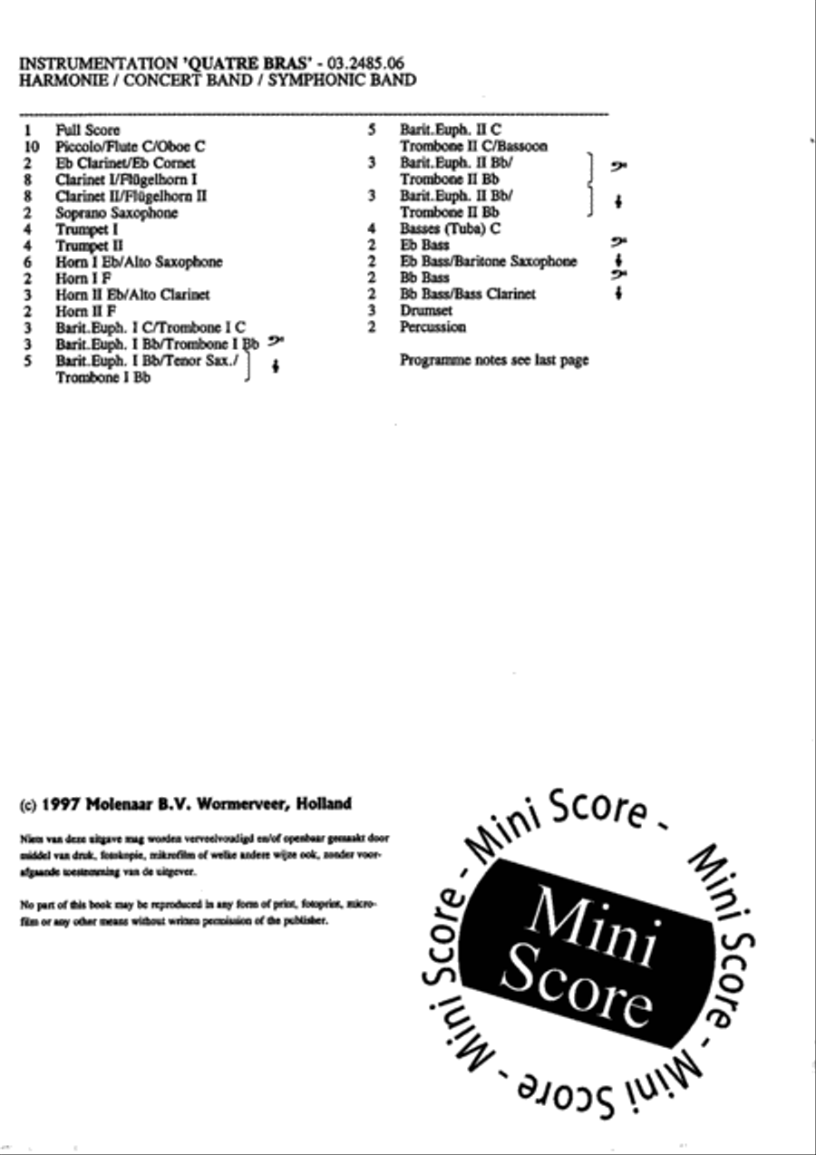 Quatre Bras Fanfare Band scores gallery preview page 4