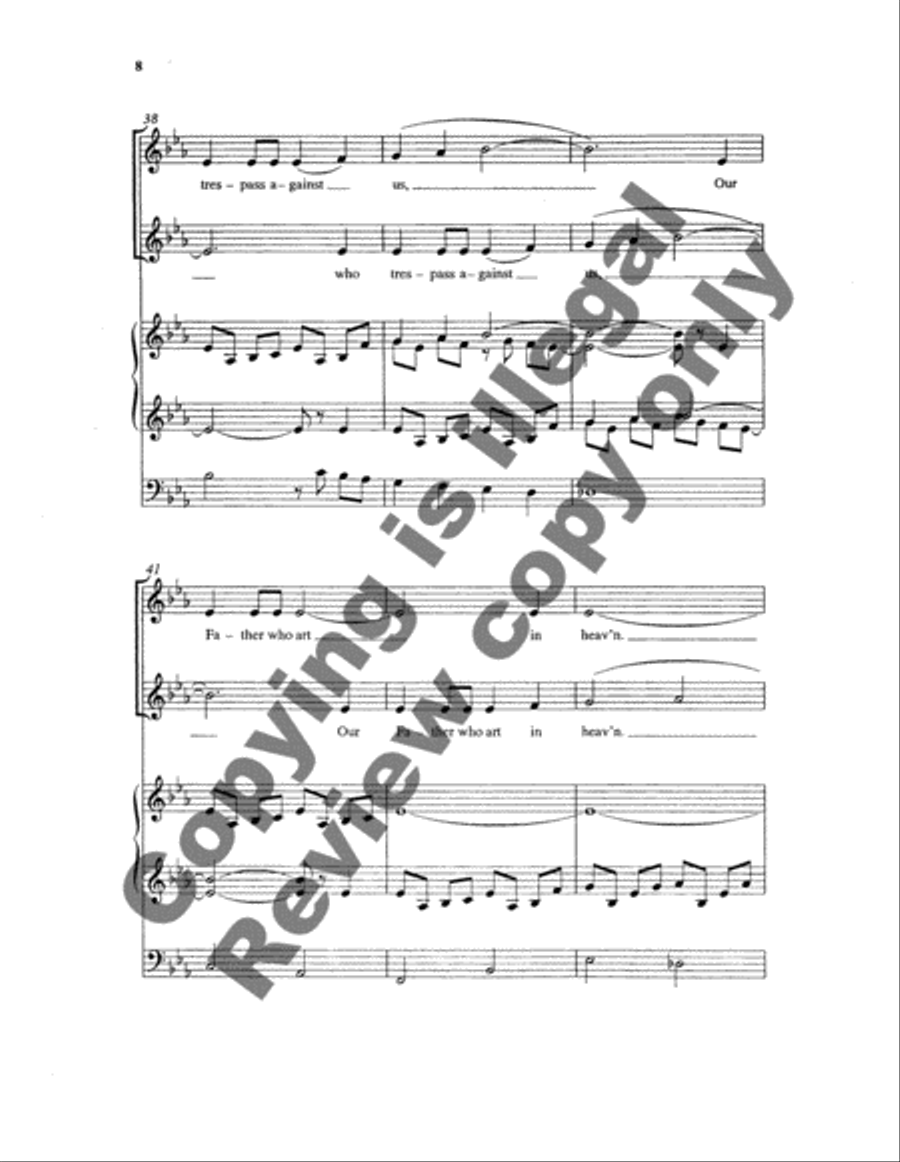 Bethesda Evensong: The Lord's Prayer SSA scores gallery preview page 13
