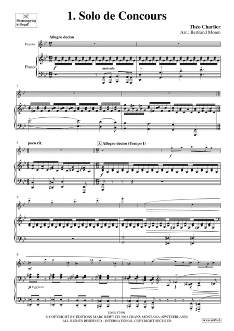 1. Solo de Concours 1. Solo de Concours Piccolo scores gallery preview page 4