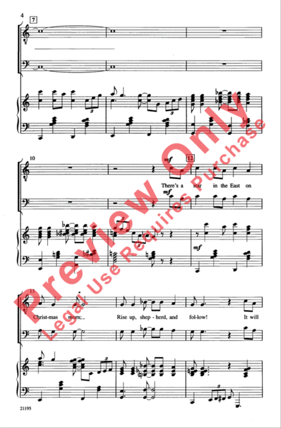 Rise Up, Shepherd, and Follow! Men's Choir scores gallery preview page 3