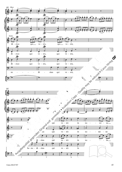 Mass in C Major by Wolfgang Amadeus Mozart Choir - Sheet Music