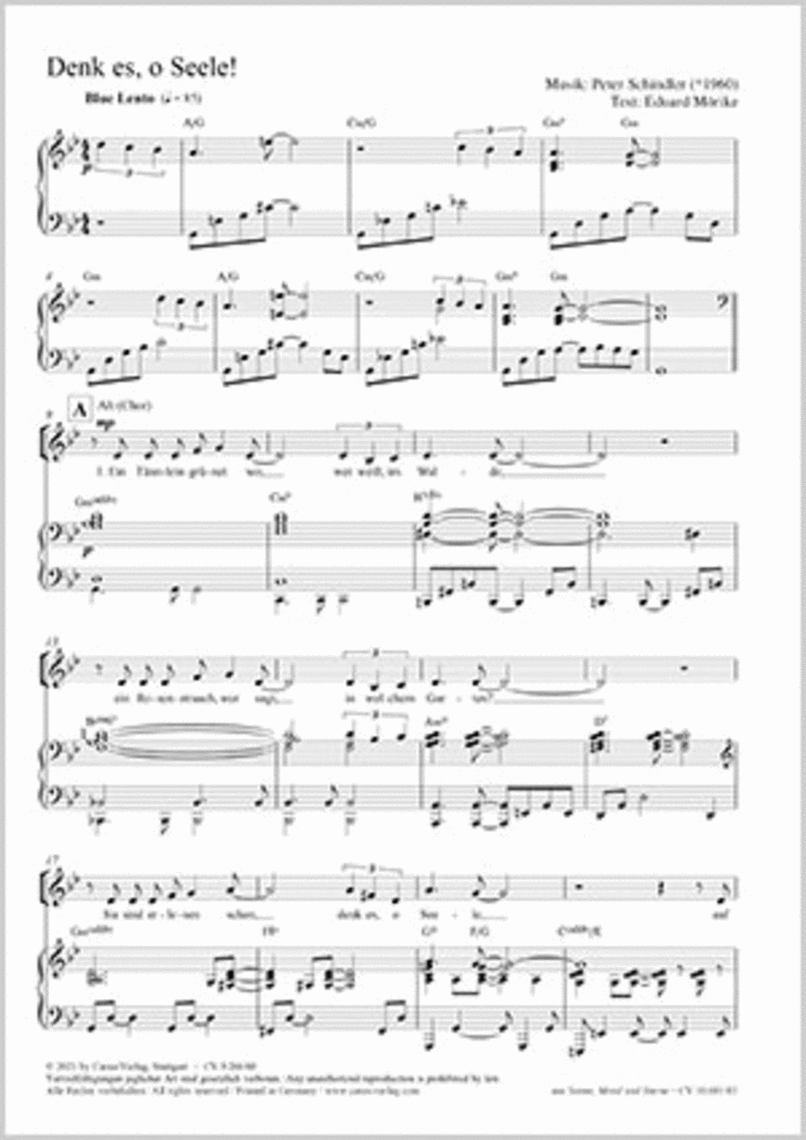Denk es, o Seele! 4-Part scores gallery preview page 1