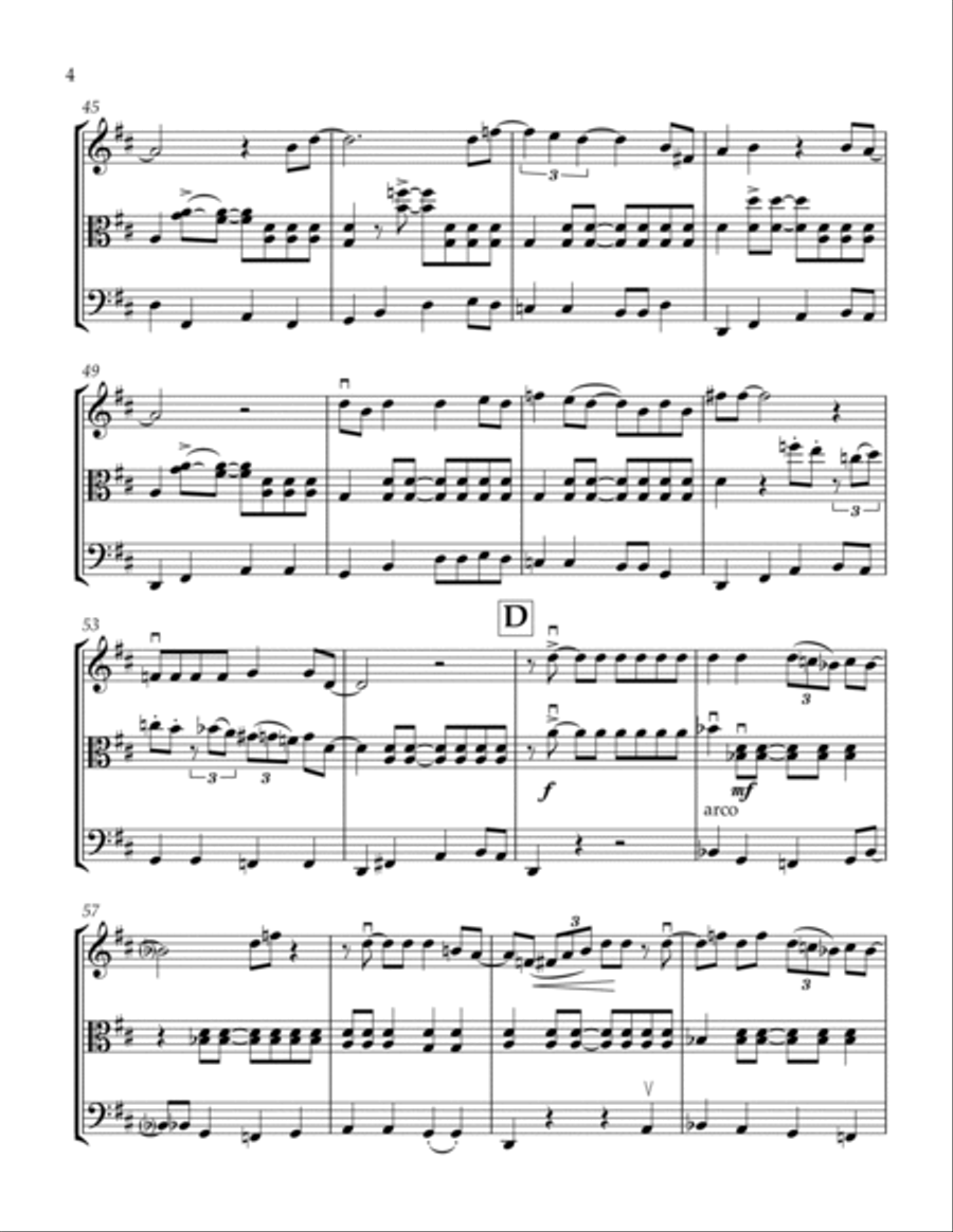 Crazy Little Thing Called Love Crazy Little Thing Called Love String Trio scores gallery preview page 5