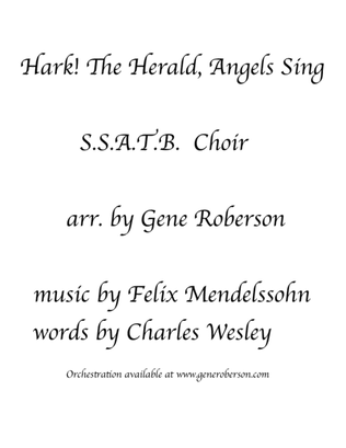 Hark! The Herald Angels Sing SATB CHOIR