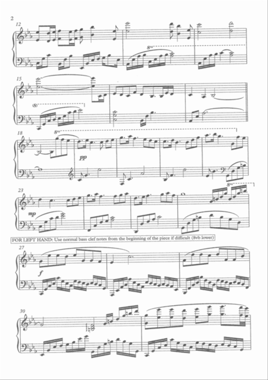 FYM Movie Piano Cover Piano Solo scores gallery preview page 2