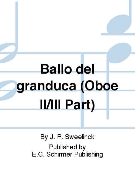 Ballo del granduca (Oboe II/III Part)