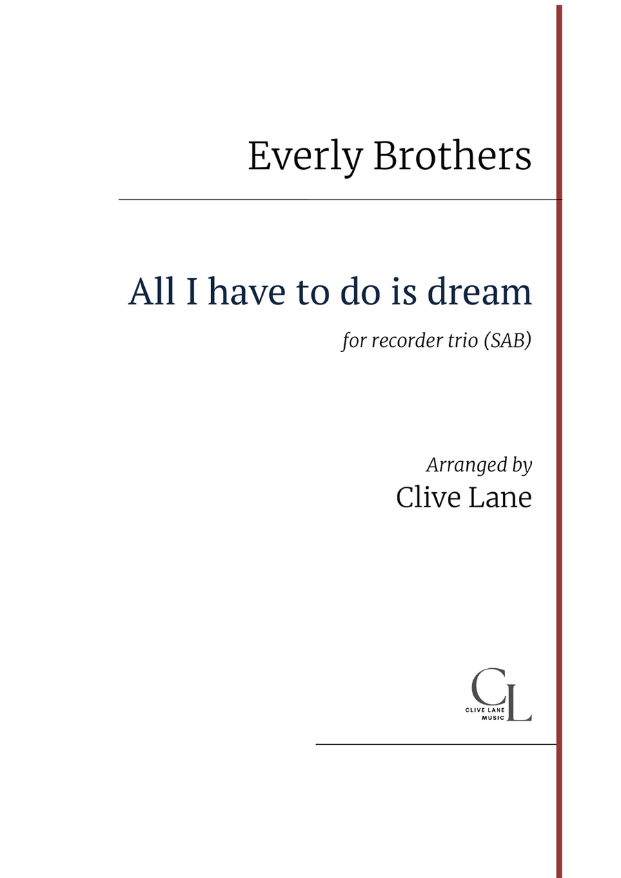 All I Have To Do Is Dream