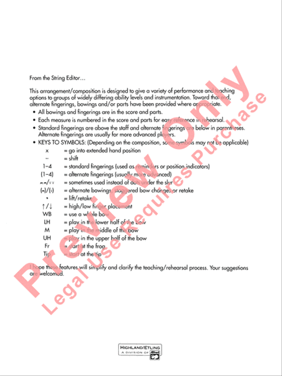La Rejouissance La Rejouissance String Orchestra scores gallery preview page 3